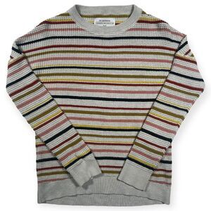 REI Co-op Women's XS Wallace Lake‎ Striped Waffle Sweater multicolor